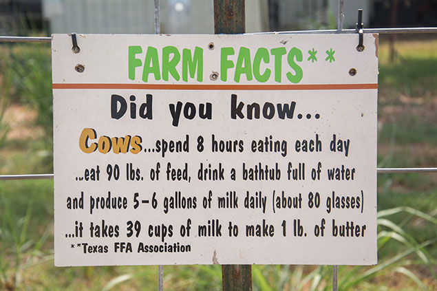 Farm Facts sign